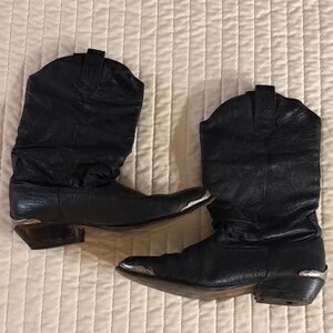 Vintage 1990 slouch top boots